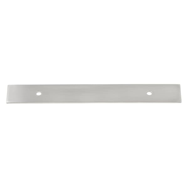 Gliderite Hardware 8-1/2 in. Satin Nickel Squared Back Plate 5-1/16 in. Center to Center - 8342-128-SN 8342-128-SN-1 - main